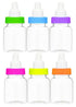 Baby Shower Bottles Multi-colored Favor Containers 6pk