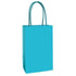 Caribbean Blue Paper Kraft Bag 21cm x 13cm x 8cm 8pk