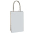 Frosty White Paper Kraft Bag 21cm x 13cm x 8cm 8pk