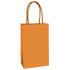 Pumpkin Orange Paper Kraft Bag 21cm x 13cm x 8cm 8pk
