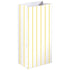 Sunshine Yellow Stripe Paper Treat Bags 21cm x 13cm x 8cm 8pk