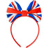 Patriotic British Flag Bow Headband Each