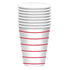 Stripes Paper Cups 266ml 8pk