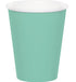 Fresh Mint Green Paper Cups 266ml 24pk
