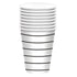 Jet Black HC Stripe Paper Cups 266ml 8pk