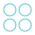Caribbean Blue Scalloped Labels 5cm 5pk
