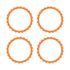 Orange Scalloped Labels 5cm 5pk