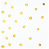 Touch of Colour White & Gold Foil Dots Beverage Napkins 25cm x 25cm 16pk