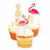 Flamingo & Pineapples Cake Picks 12pk