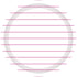 Bright Pink Stripes NPC Round Paper Plates 23cm 8pk