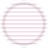Stripes Round NPC Lunch Paper Plates 23cm 8pk