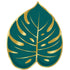 Key West Palm Leaf Shaped Paper Plates 17cm 8pk