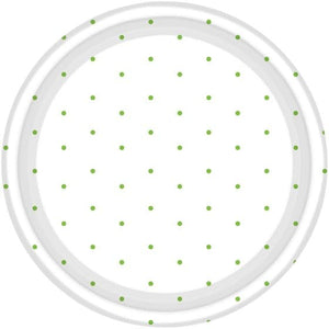 Tableware - Plates Kiwi Dots Round NPC Dessert Paper Plates FSC 17cm 8pk