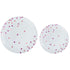 New Pink Dots Hot Stamped Premium Plastic Plates 20pk
