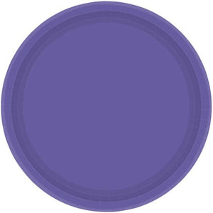Tableware - Plates New Purple Round NPC Dessert Paper Plates FSC 17cm 20pk