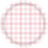 Pastel Pink Gingham NPC Paper Plate 17cm 8pk
