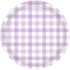 Pastel Purple Gingham NPC Paper Plate 17cm 8pk