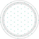 Tableware - Plates Robin Egg Blue Dots Round NPC Dessert Paper Plates FSC 17cm 8pk