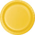 School Bus Yellow Lunch Paper Plates 18cm 24pk
