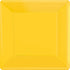 Sunshine Yellow NPC Square Paper Plates 23cm 20pk