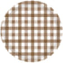 Teddy Brown Gingham Paper Plate NPC 17cm 8pk