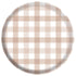 White Sand Gingham Melamine Plate 17cm 4pk