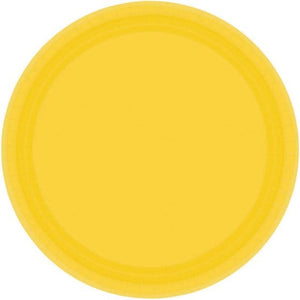 Tableware - Plates Yellow Sunshine Round NPC Lunch Paper Plates FSC 23cm 20pk