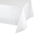 White Plastic Tablecover 137cm x 274cm Each