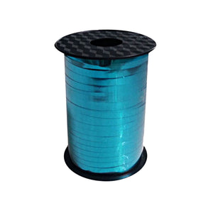 Amscan_OO Balloon - Accessories - Sticks, HiFloats, Pumps Caribbean Blue Metallic Balloon Ribbon 225m Each
