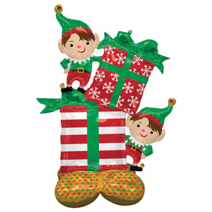 Balloon - Airwalkers & Bouquets AirLoonz Christmas Elves 91cm x 134cm Each
