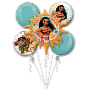 Amscan_OO Balloon - Airwalkers & Bouquets Moana Foil Balloon Bouquet 5pk
