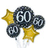 Sparkling Birthday 60th Balloon Bouquet 5pk