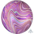 Purple Marblez Orbz Foil Balloons 38cm x 40cm  Each