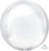 White Orbz Foil Balloons 38cm x 40cm  Each