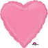Bright Bubble Gum Pink Heart Foil Balloon 45cm Each