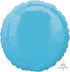 Caribbean Blue Circle Foil Balloon 45cm Each