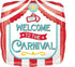 Carnival Welcome to the Carnival Foil Balloon 45cm Each