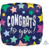 Congrats to you Stars on Navy Foil Balloon 45cm Each