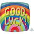 Good Luck Rainbow Stripes Foil Balloon 45cm Each