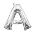 Letter A Silver Foil Balloon 40cm Each