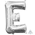 Letter E Silver Foil Balloon 40cm Each