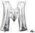 Letter M Silver Foil Balloon 40cm Each