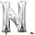 Letter N Silver Foil Balloon 40cm Each