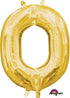 Letter O Gold Foil Balloon 40cm Each