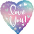 Love You Filtered Ombre Foil Balloon 45cm Each