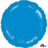 Metallic Blue Circle Foil Balloon 45cm Each