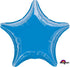 Metallic Blue Star Foil Balloon 45cm Each