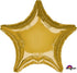 Metallic Gold Star Foil Balloon 45cm Each