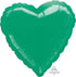 Metallic Green Heart Foil Balloon 45cm Each
