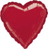 Metallic Red Heart Foil Balloon 45cm Each